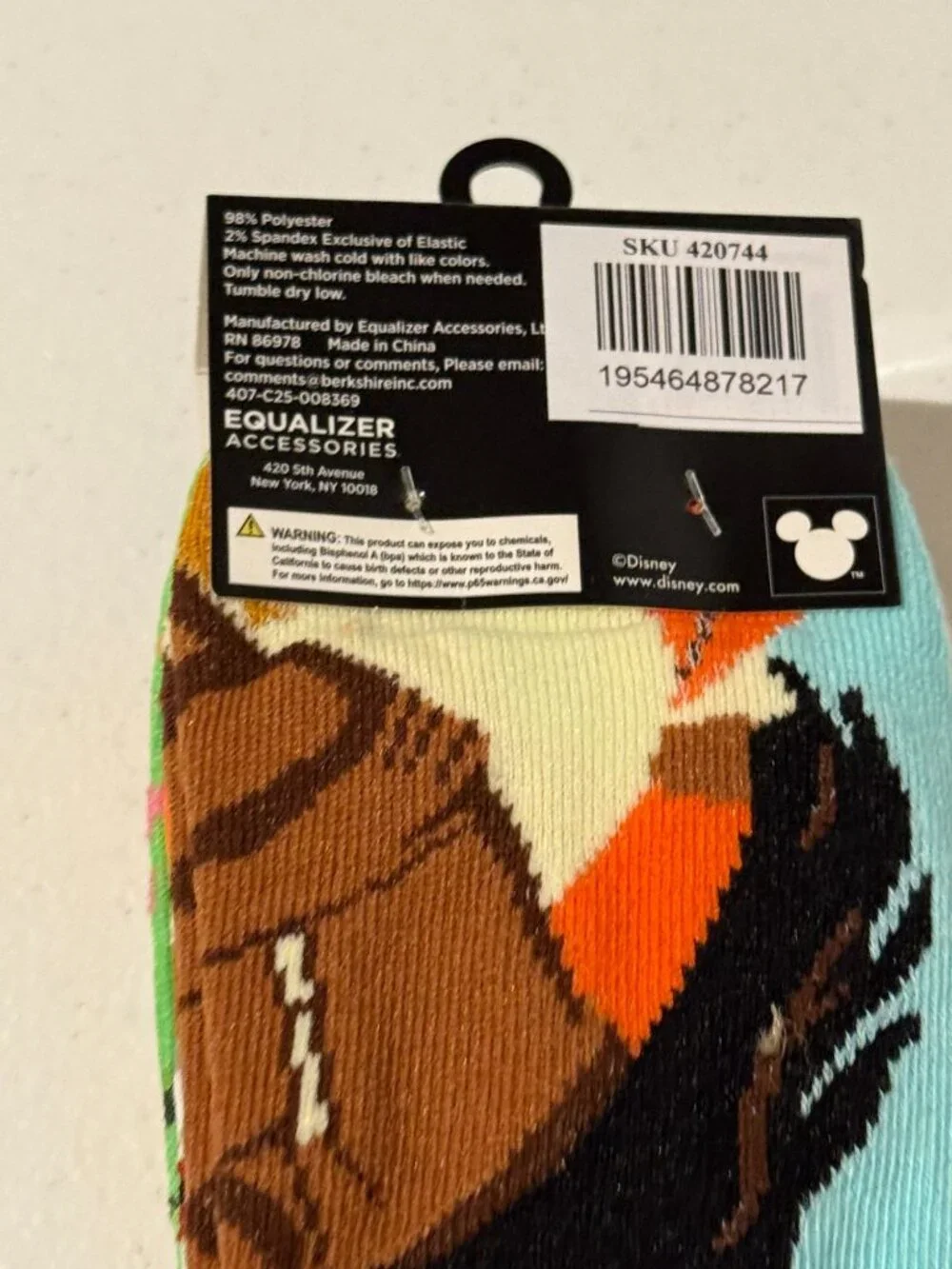 Disney Moana 6 Pair Ankle Socks Womens Shoe Size 9-11 Character NWT